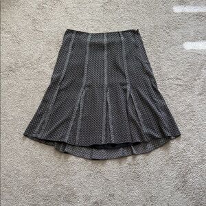 Elegant Black Patterned Women's Skirt